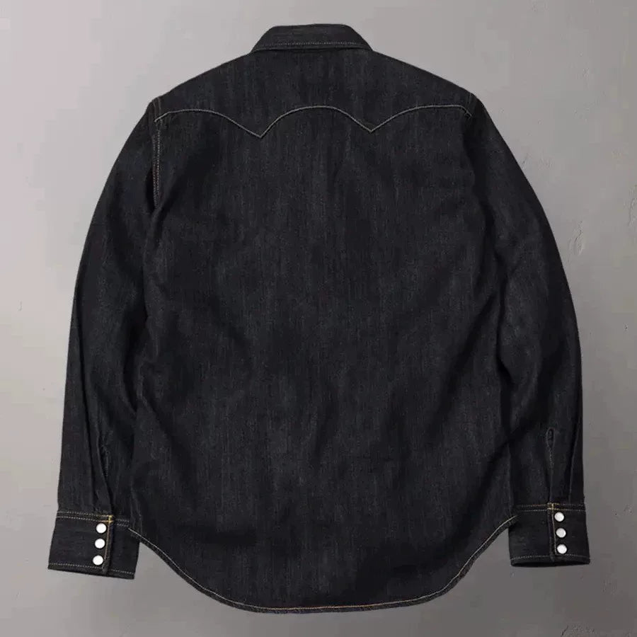 The Flat Head Classic Western Denim Shirt