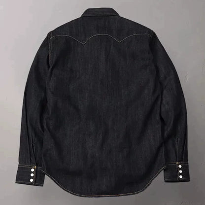The Flat Head Classic Western Denim Shirt