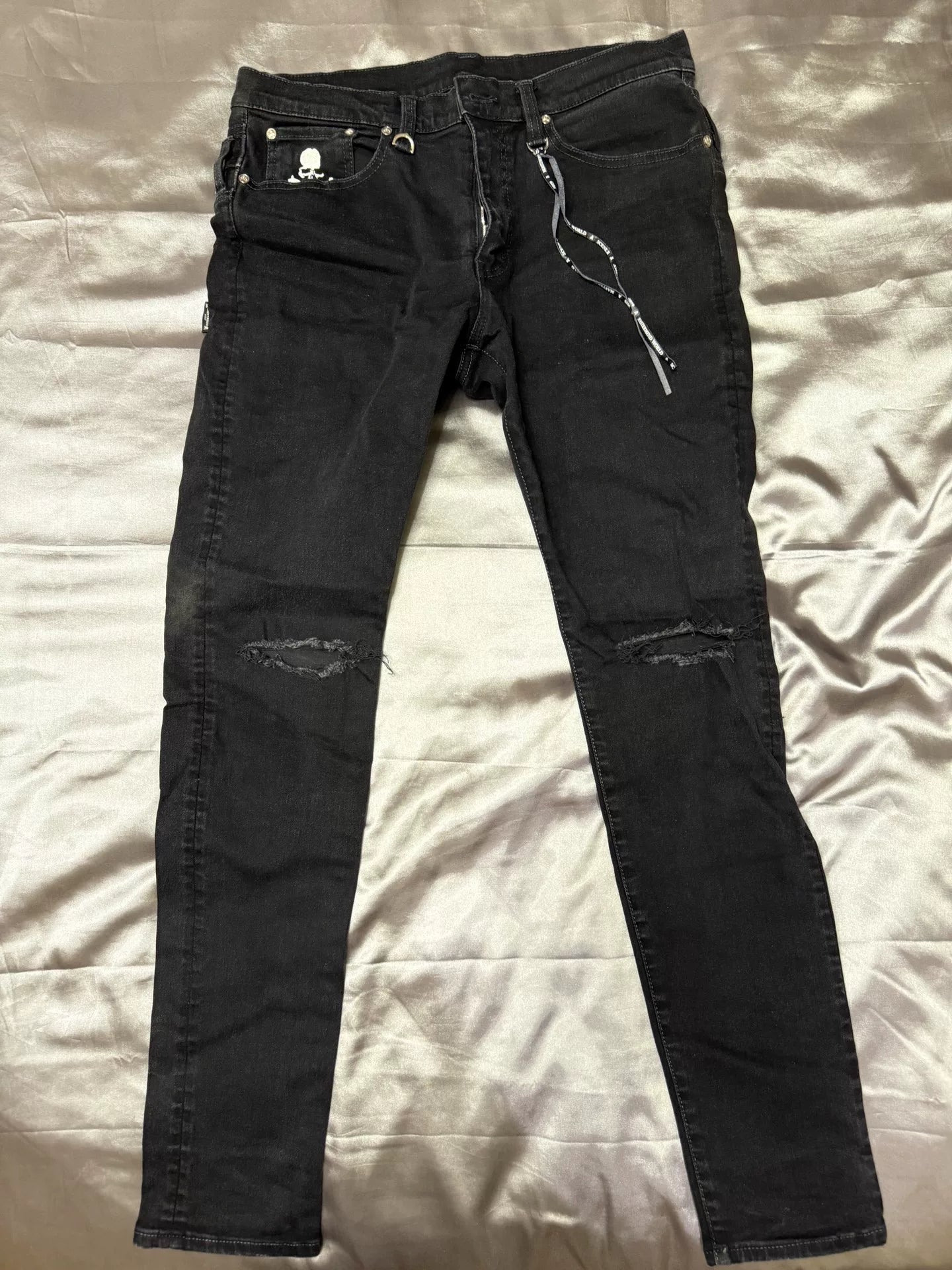 black mastermind mmj denim pants for sale
