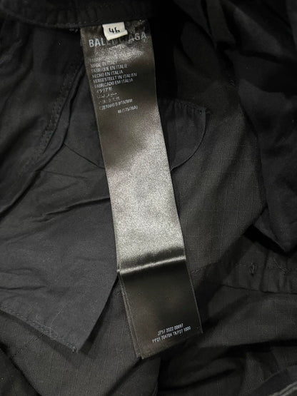 balenciaga pulled cargo stacked work pants