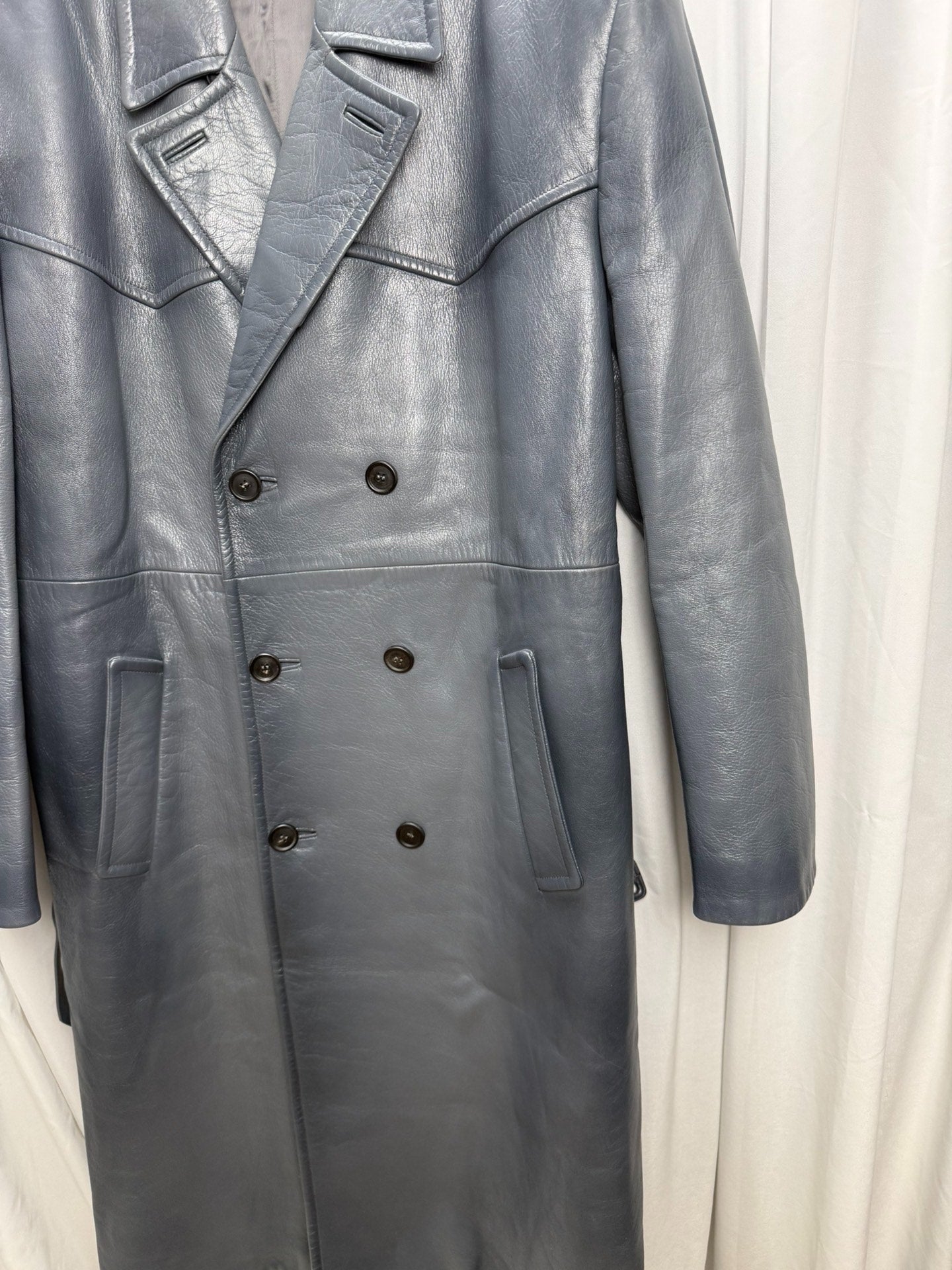 Prada Raf Simons Distressed Leather Jacket