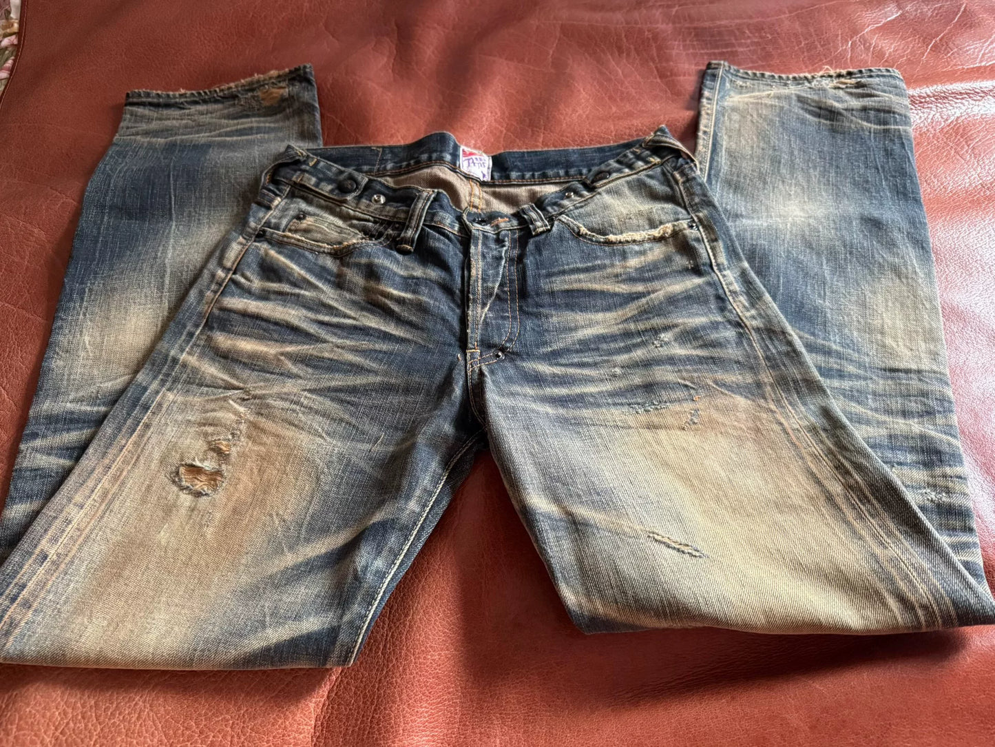 PRPS W31 Men's Straight Purple Ear Jeans