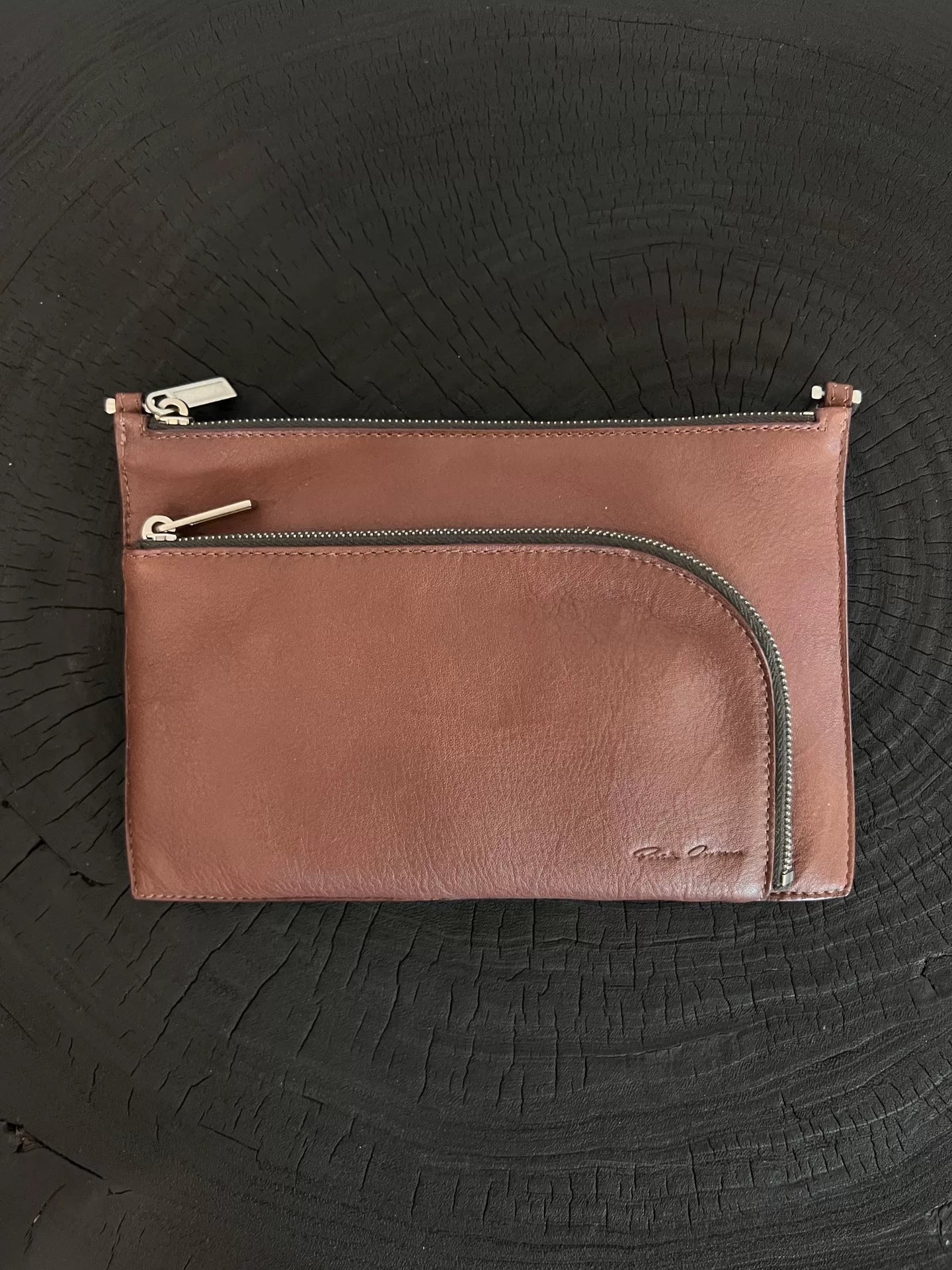 Rick Owens Red Cowhide Crossbody Bag