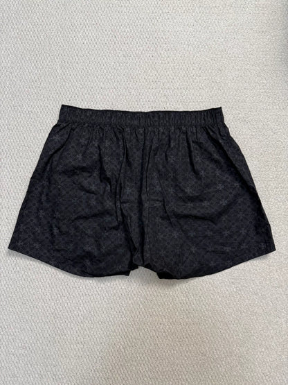 Chrome Hearts Black Subtle Pattern Beach Shorts