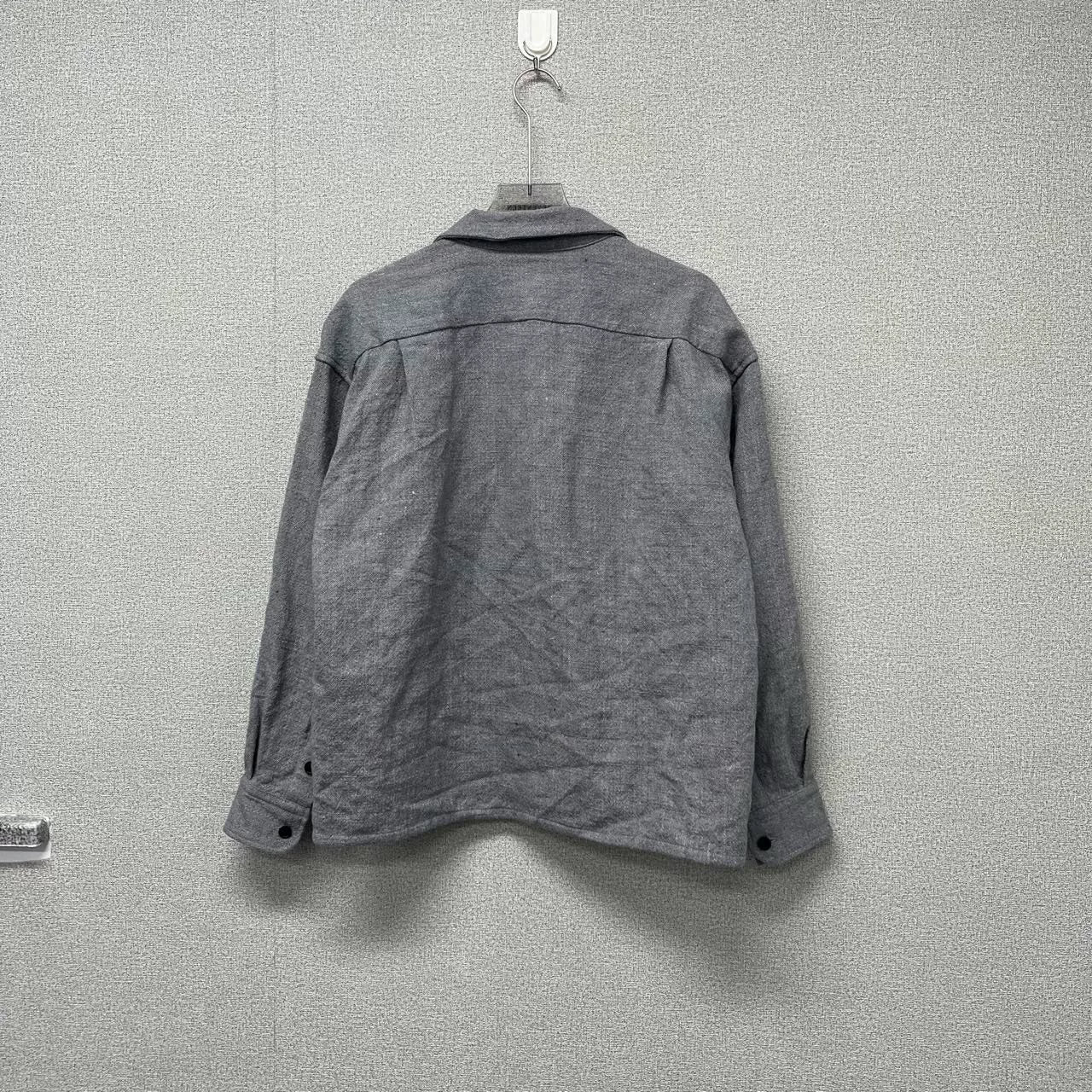 Visvim Gray Cuban Collar Button-Up Shirt