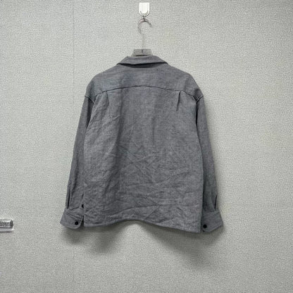 Visvim Gray Cuban Collar Button-Up Shirt