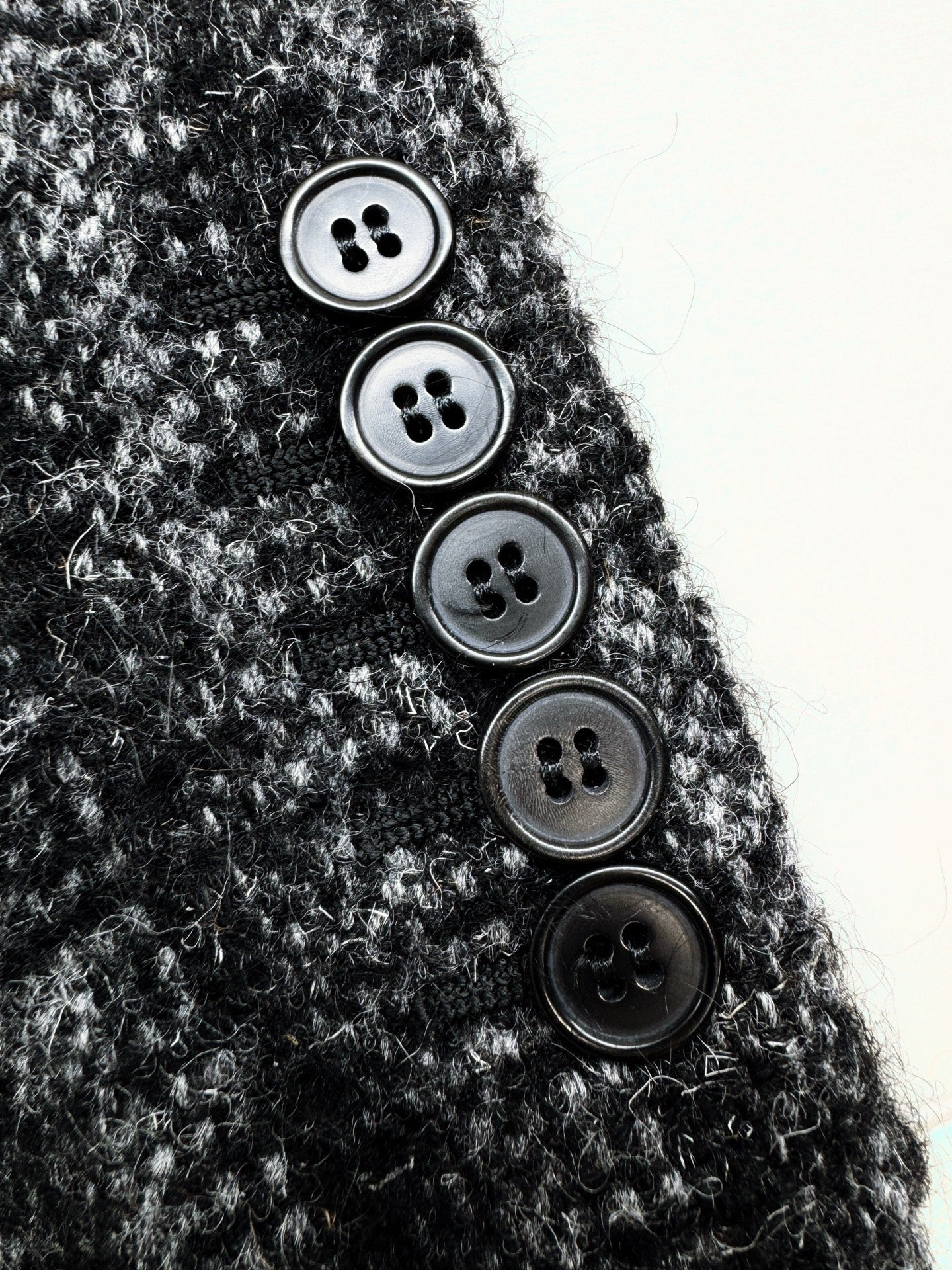 Saint Laurent Gray Plaid Wool Blazer
