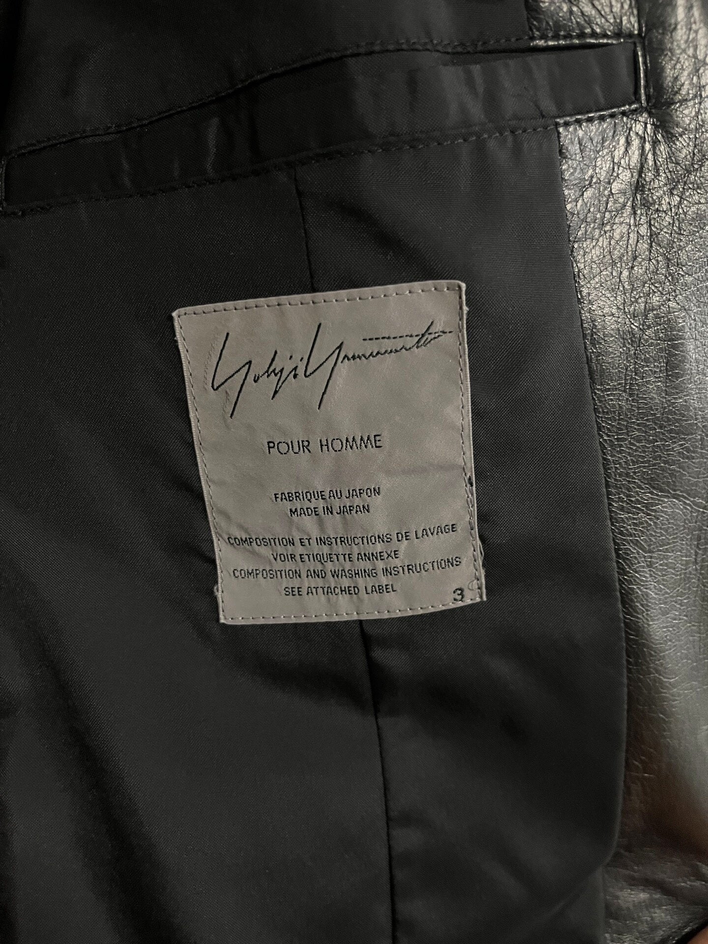 Yohji Yamamoto Black Blazer with Floral Design