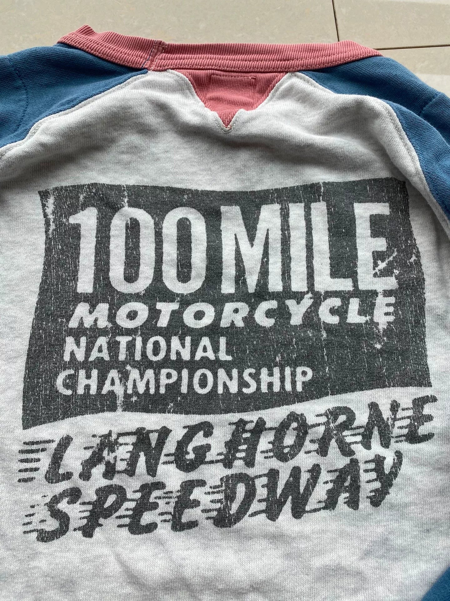 multi-colored long sleeve graphic sweatshirt