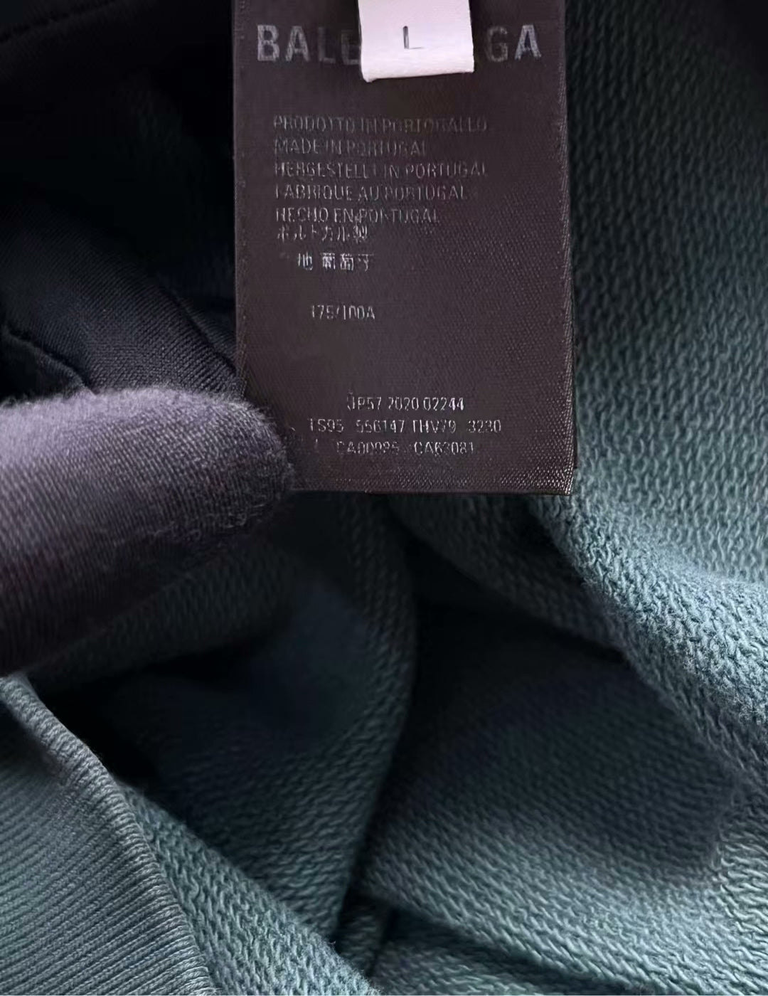 vintage green balenciaga logo sweatshirt
