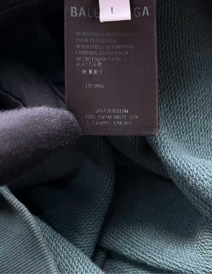 vintage green balenciaga logo sweatshirt