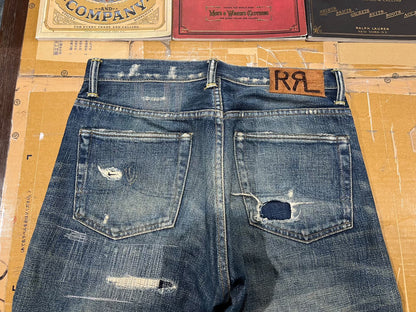 RRL Vintage Distressed Denim Jeans
