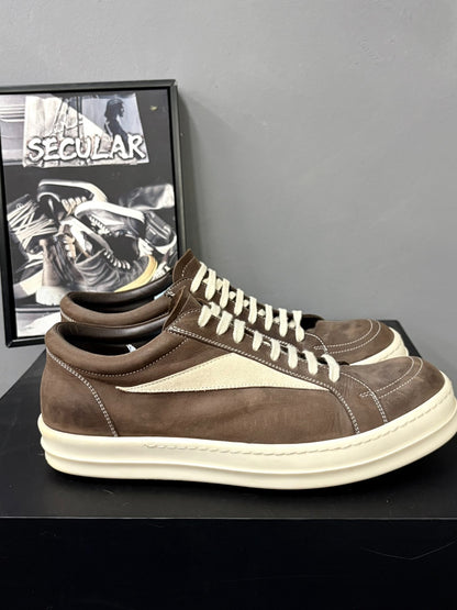 Rick Owens 23FW Low-Top Leather Sneakers