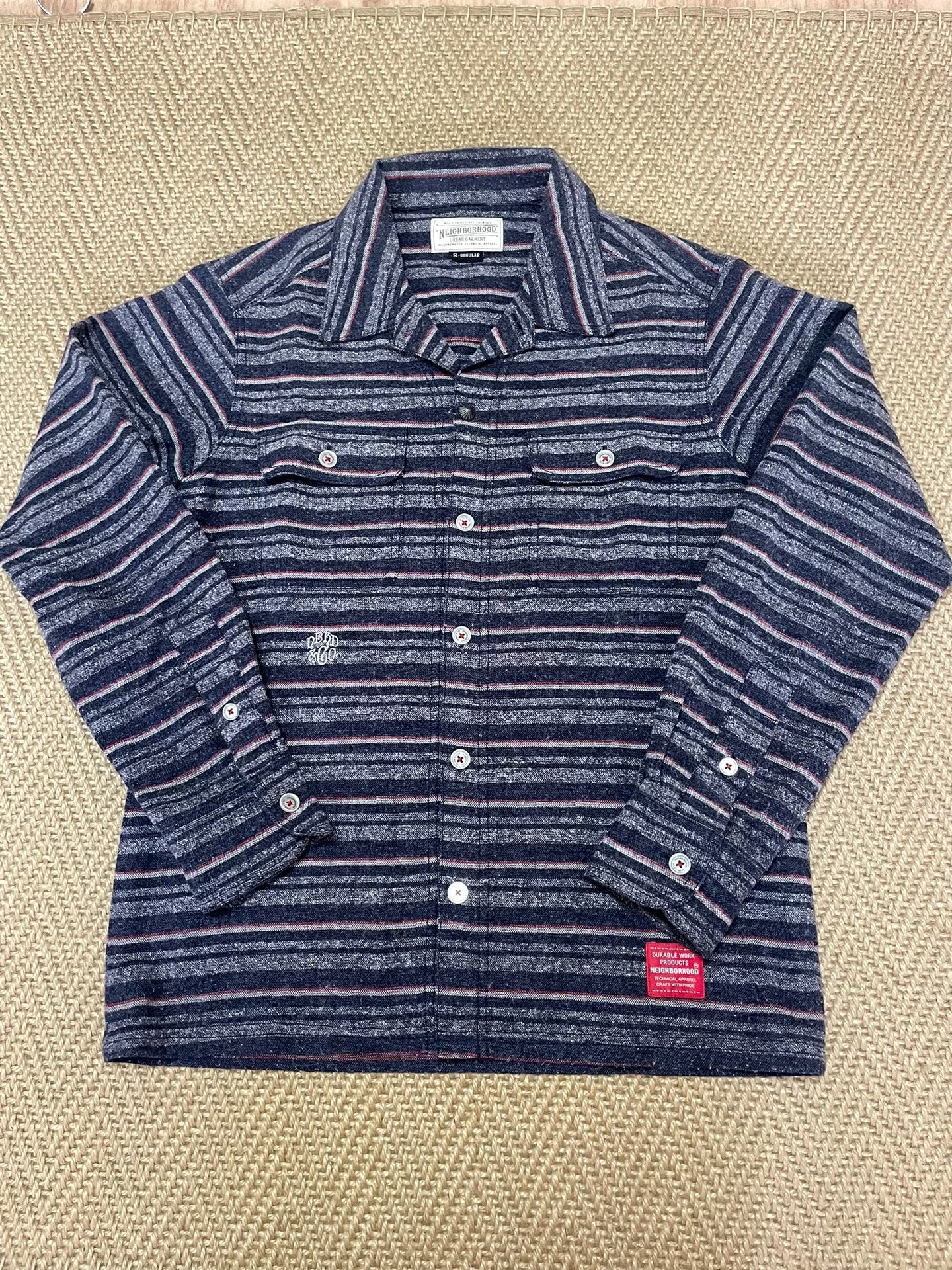 NEIGHBORHOOD MCKAY NBHD Striped Long Sleeve Shirt