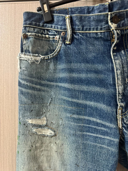 visvim journeyman crash jeans 20ss
