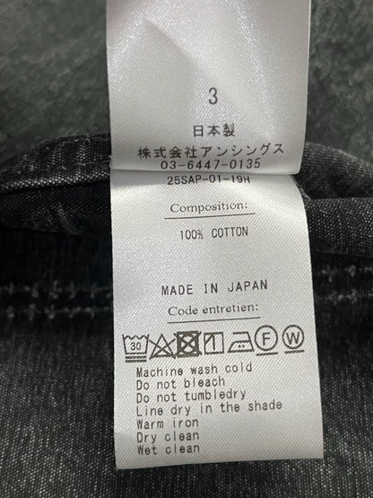 A.presse 25ss Black Washed Safari Jacket