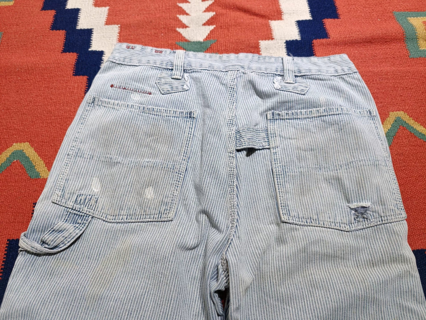 Ralph Lauren Nautical Stripe Distressed Pants