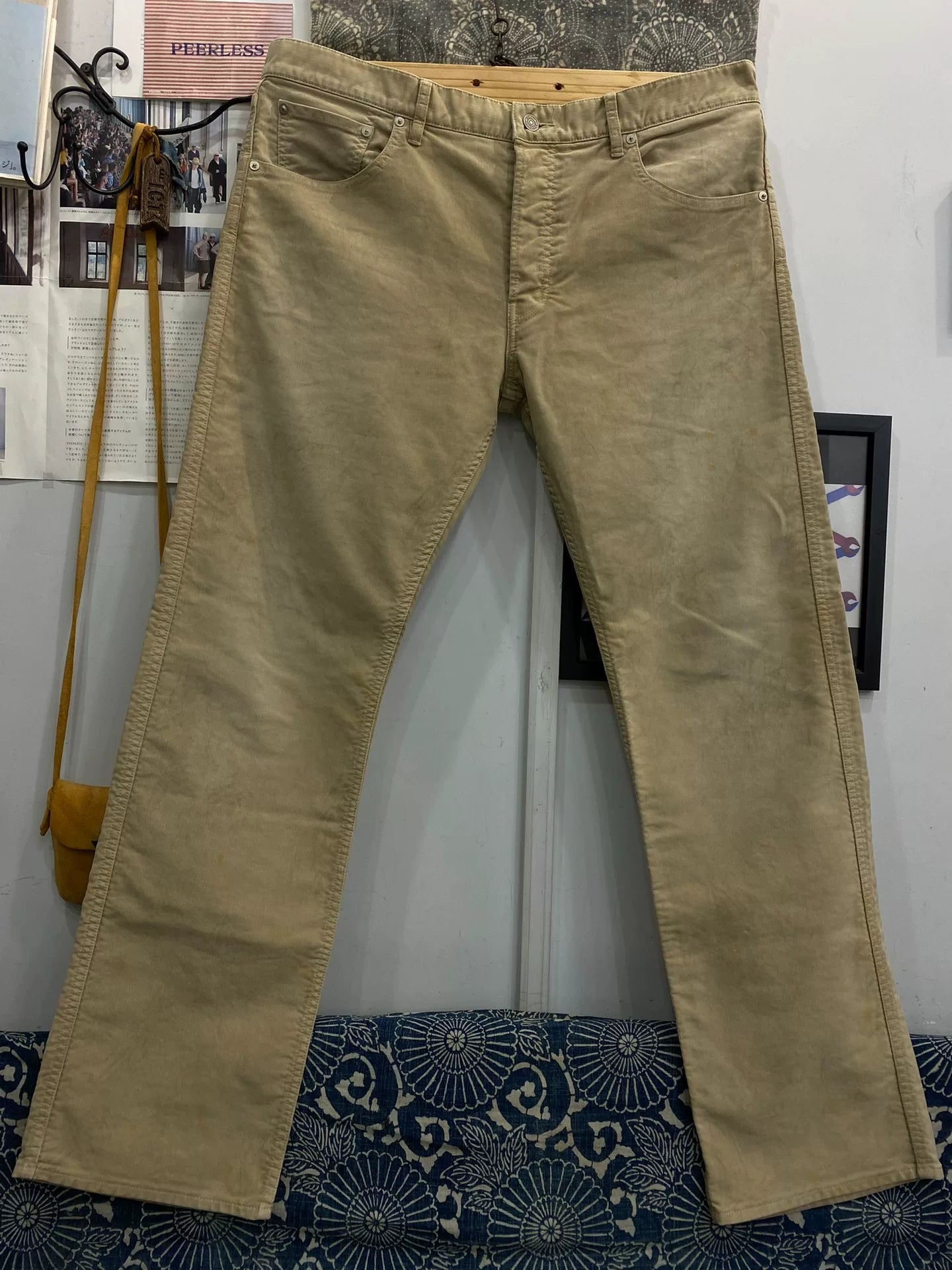 visvim g.cord fluxus slim corduroy pants