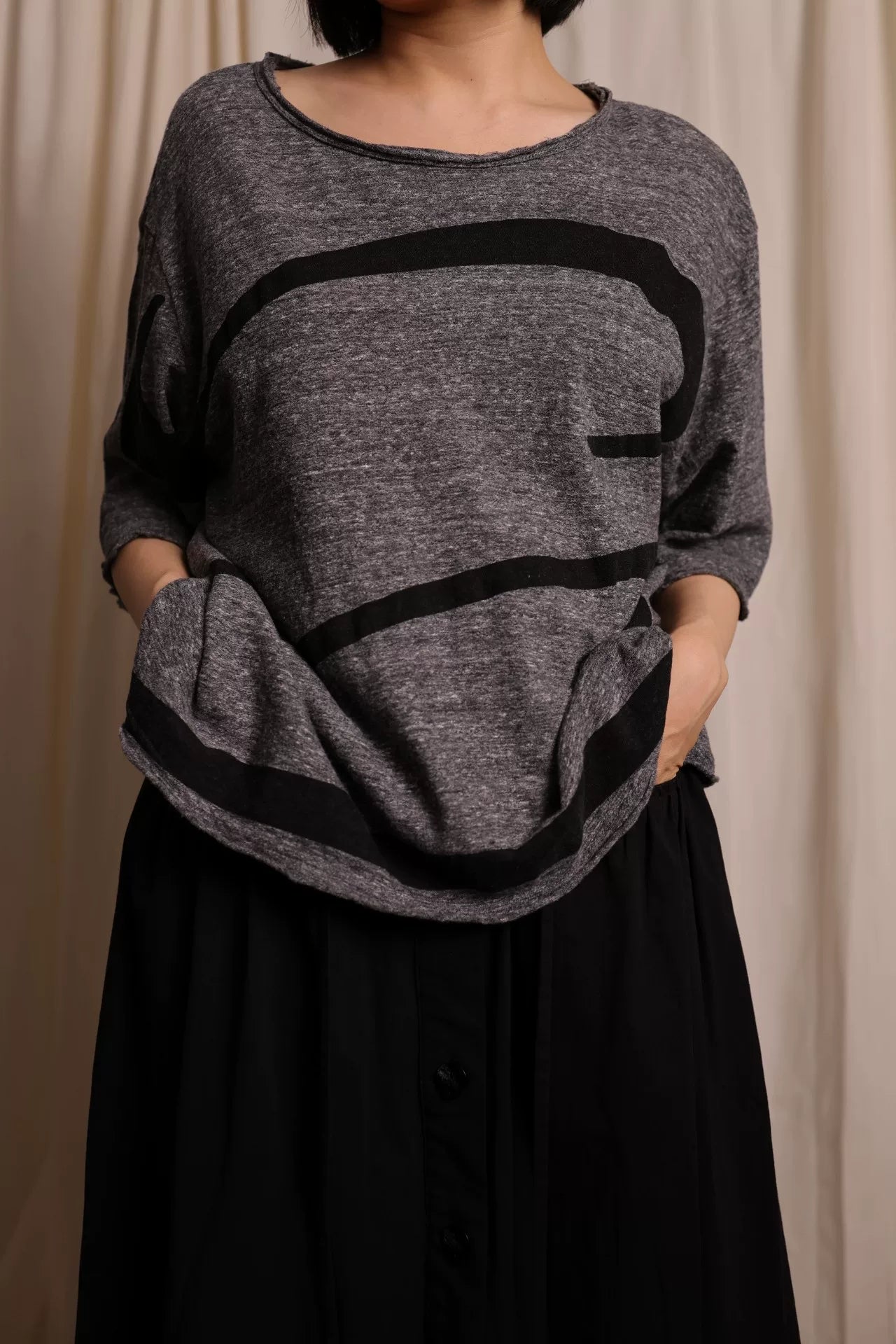 Y's by Yohji Yamamoto Gray T-shirt