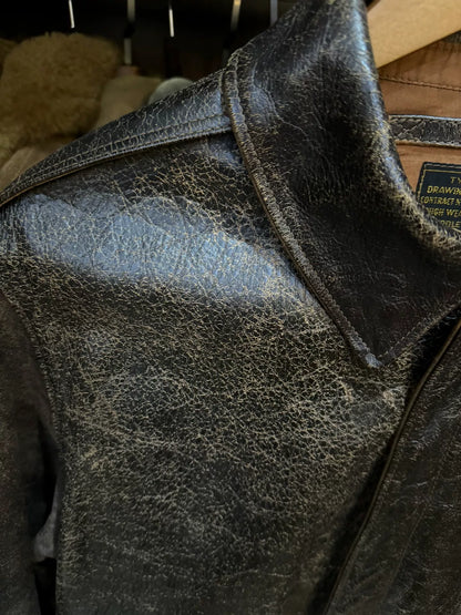 real mccoy rrl vintage leather jacket