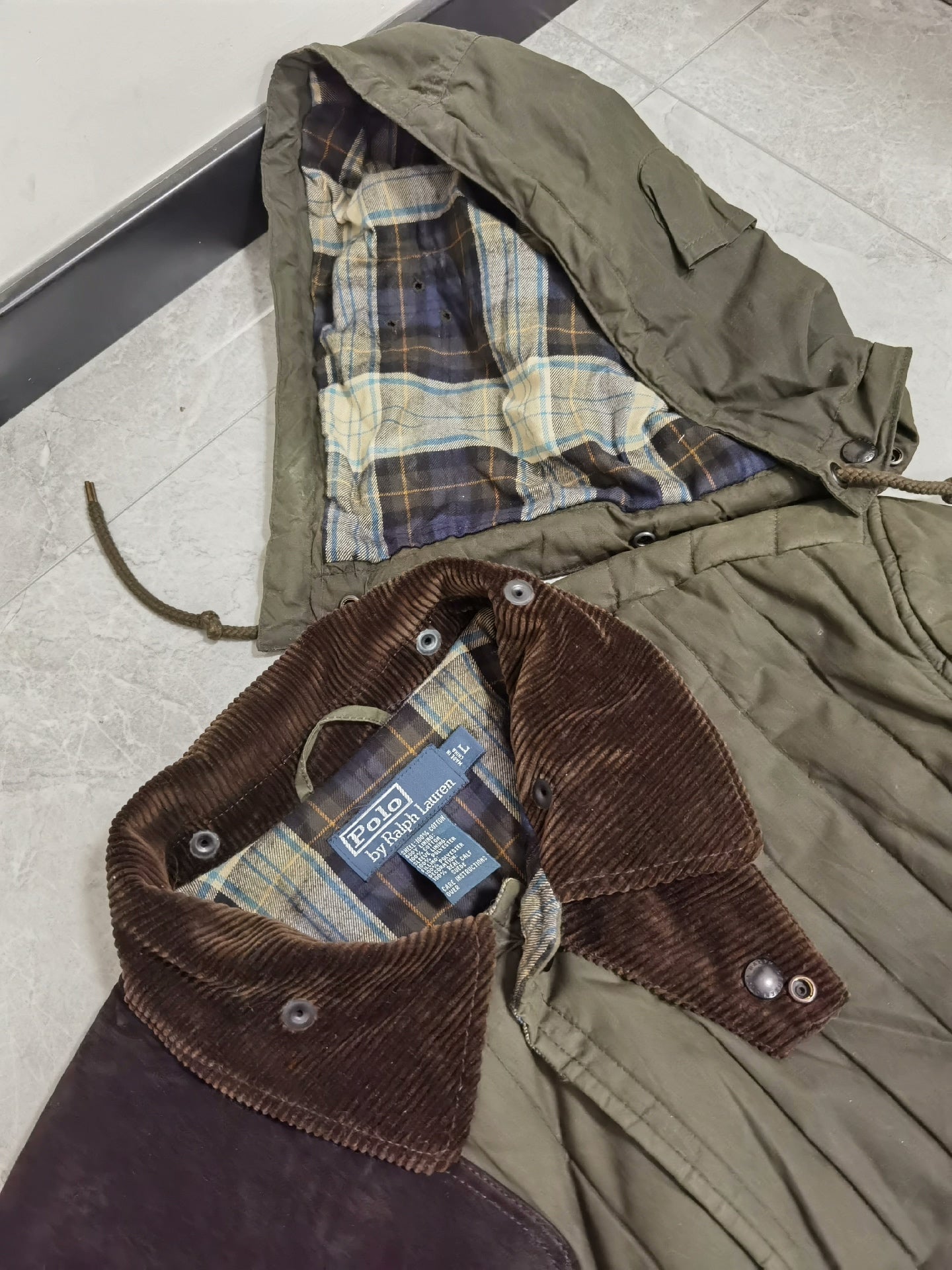 RRL Ralph Lauren Waxed Quilted Hunting Jacket