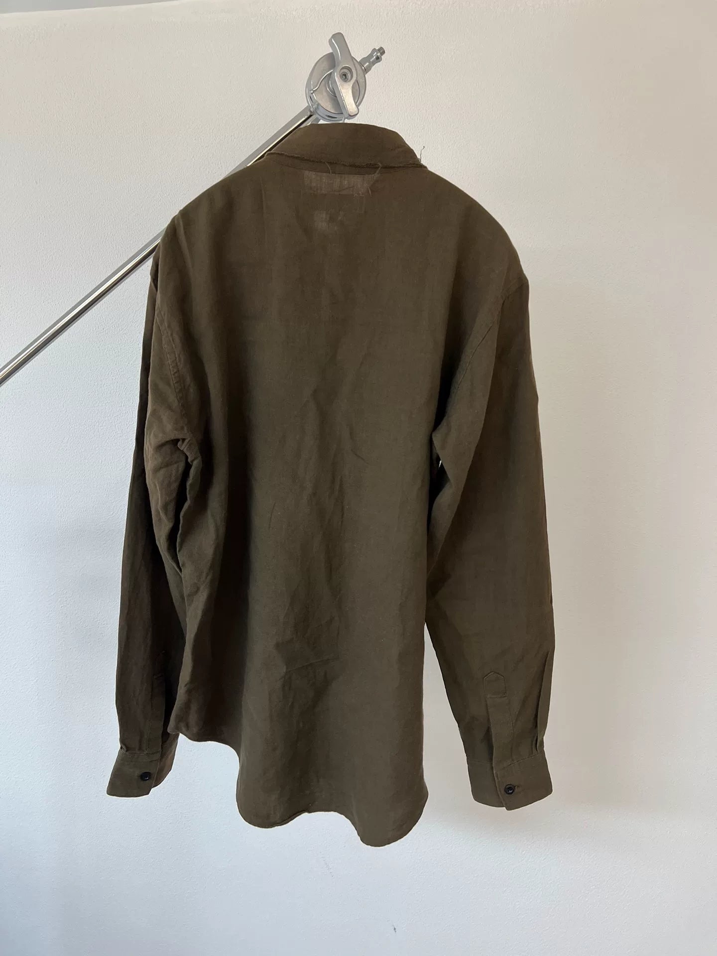 Yohji Yamamoto Wool Blend Shirt with Fringe