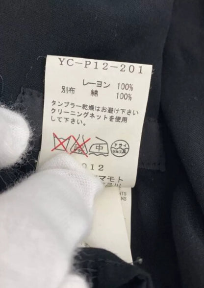 Y's Yohji Yamamoto Black Buttoned Shorts