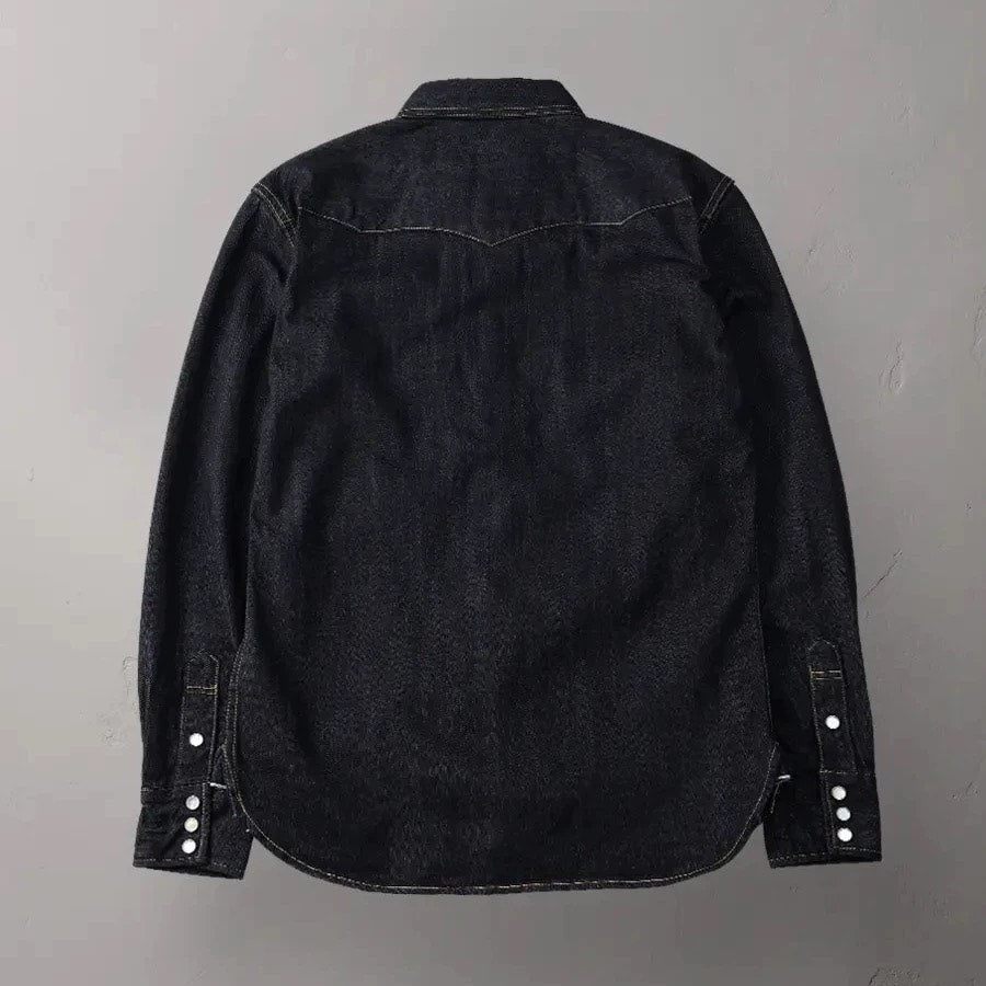 THE FLAT HEAD Classic Workwear Denim Shirt