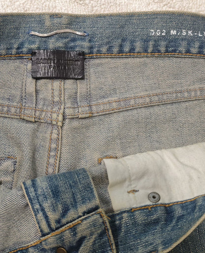 Saint Laurent Paris Distressed Jeans