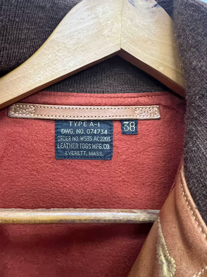 Classic Brown Leather Jacket Freewheelers A1