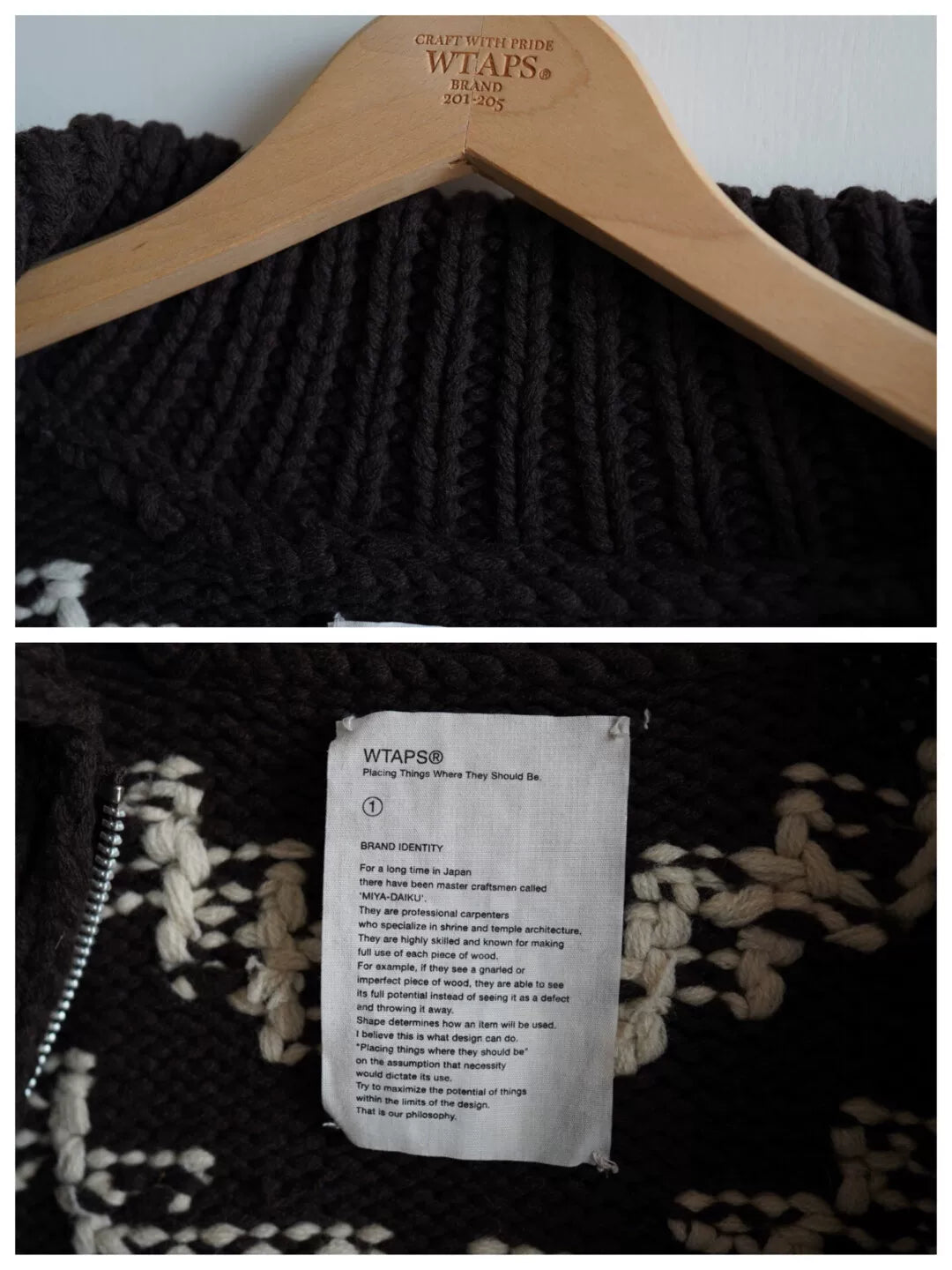 WTAPS 14AW Cowichan Sweater Coat