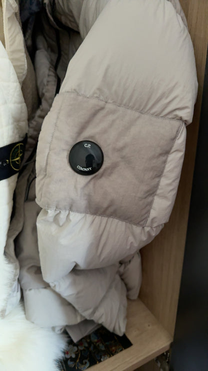 CP Company 23FW Light Gray Down Jacket
