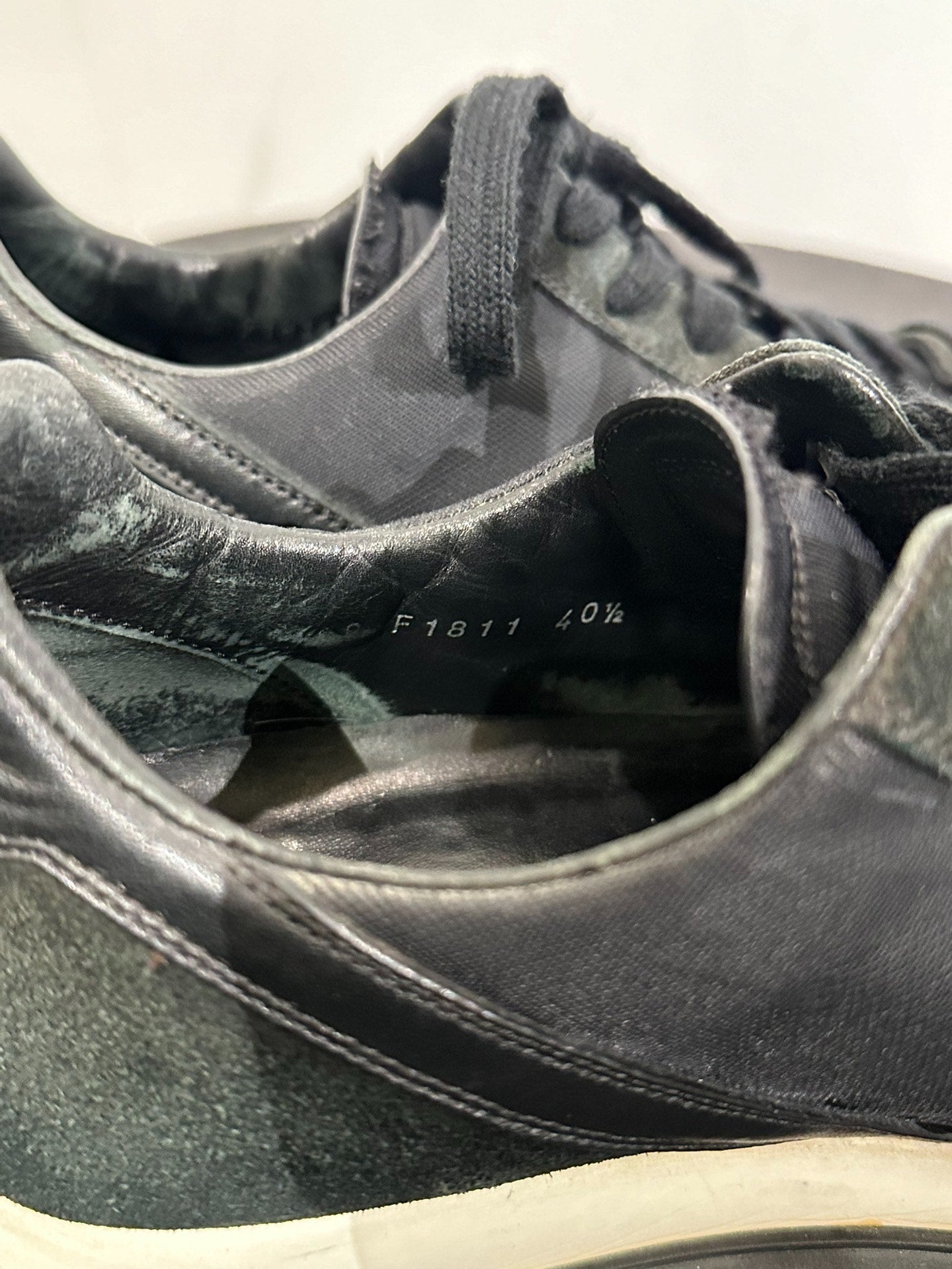 Rick Owens Suede Patchwork Low-Top Sneakers