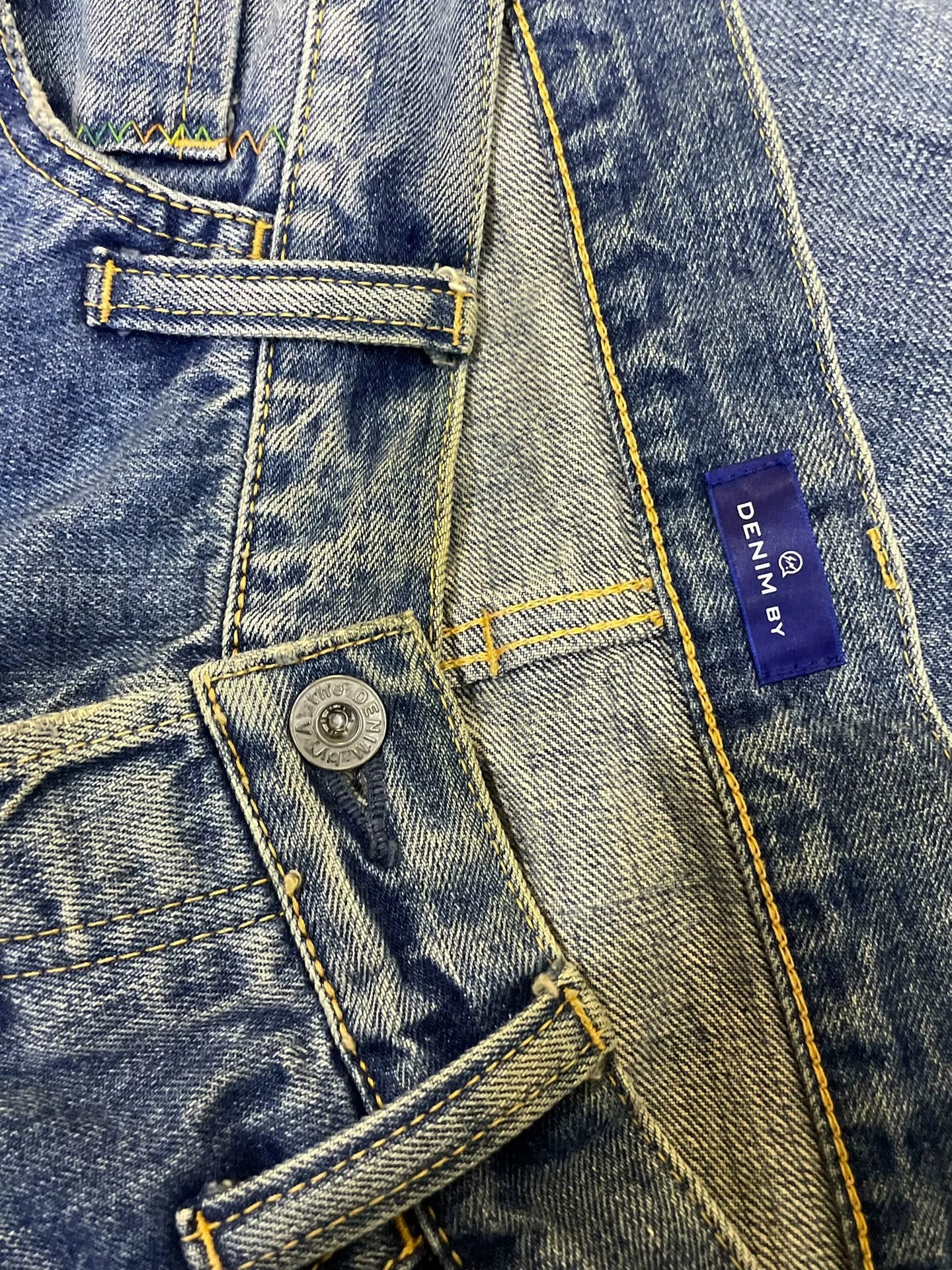 Denim by Vanquish Fragment Distressed Washed Jeans
