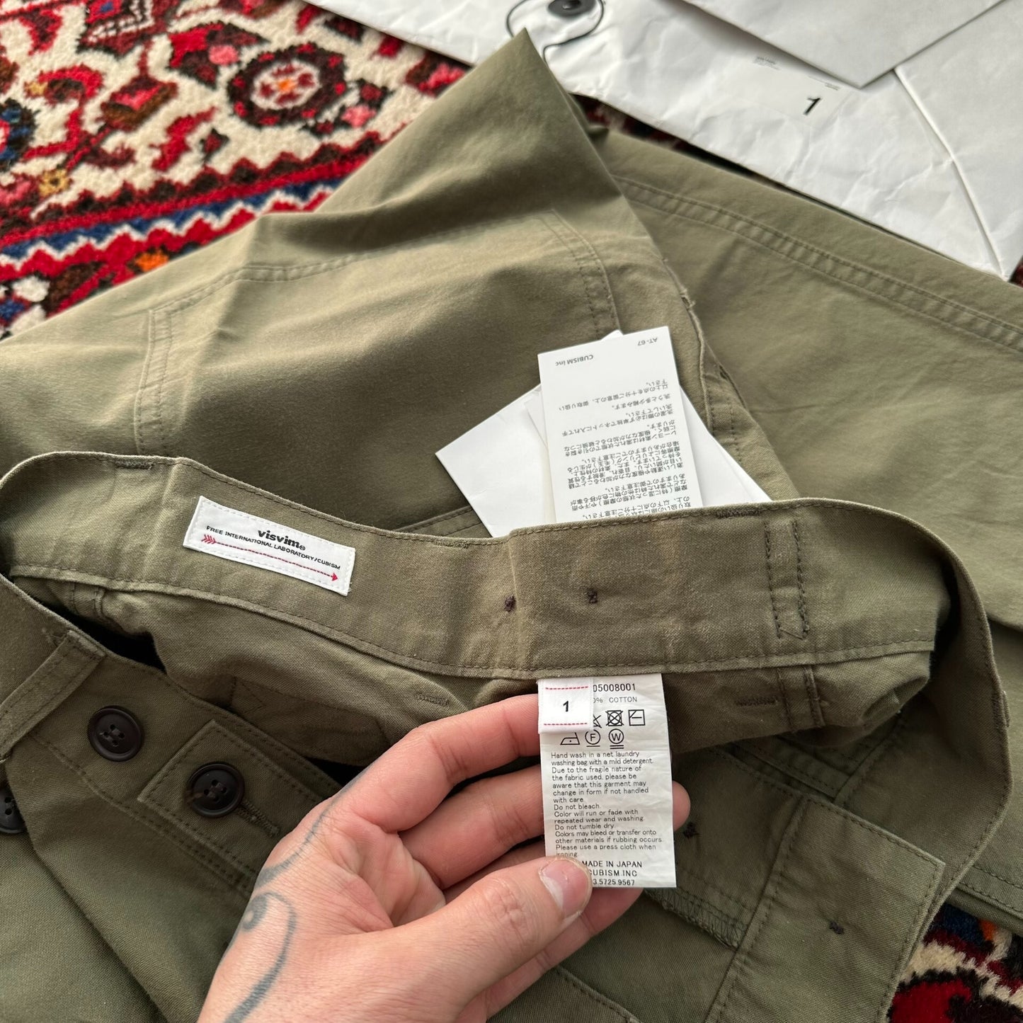 Visvim 23AW ALDA PANTS in Green