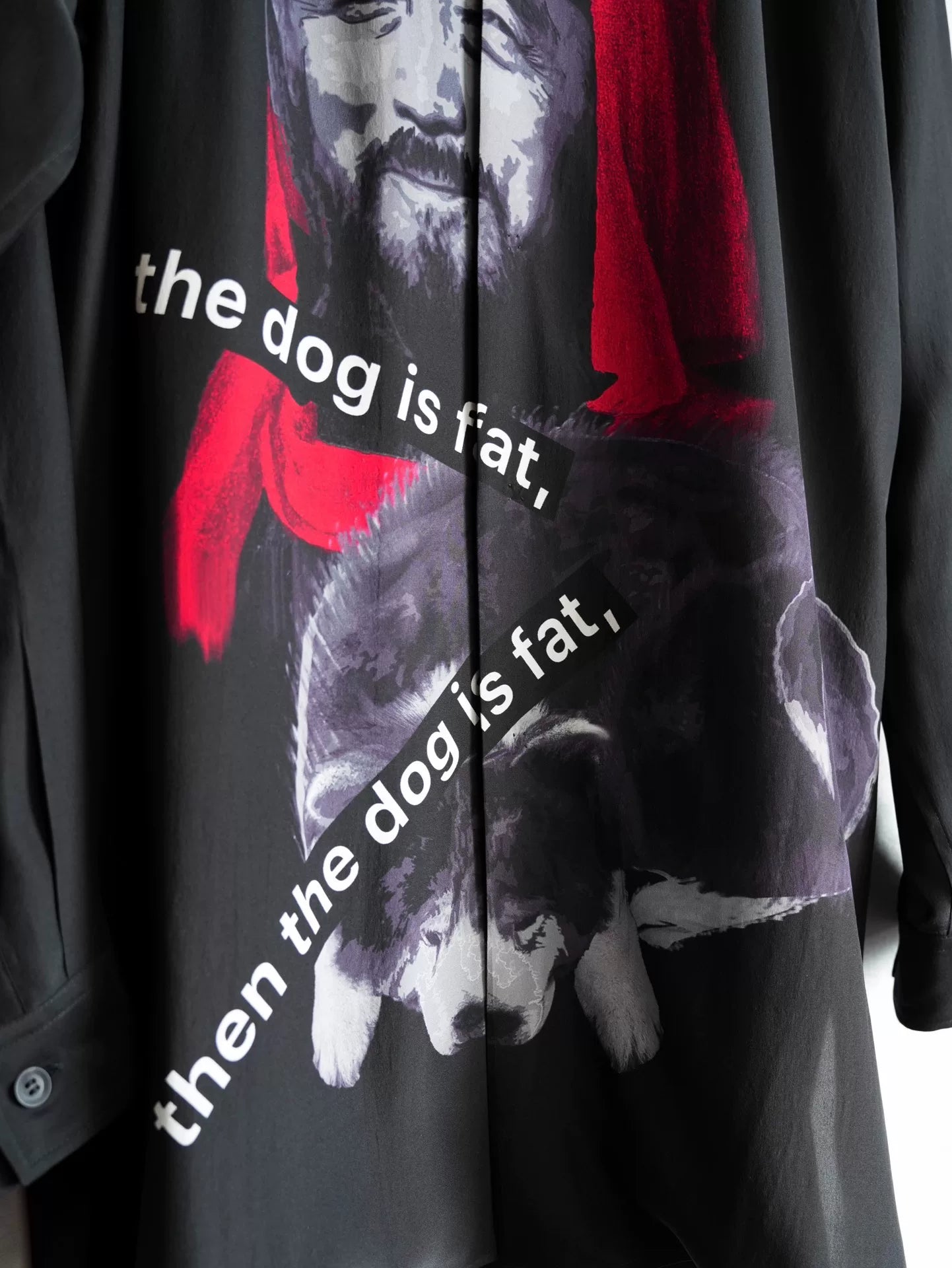 Yohji Yamamoto 24SS Dog & Man Silk Shirt