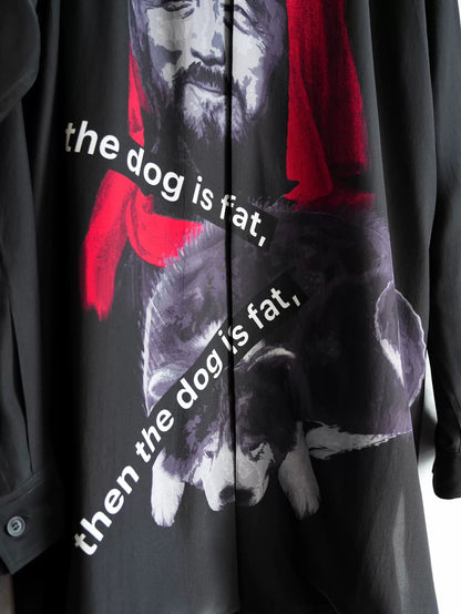 Yohji Yamamoto 24SS Dog & Man Silk Shirt