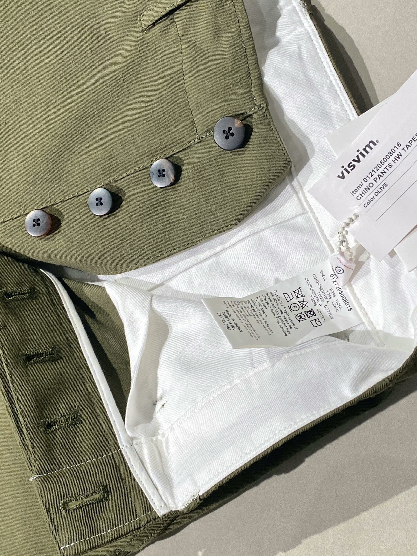 VisVim Authentic Military Green Trousers