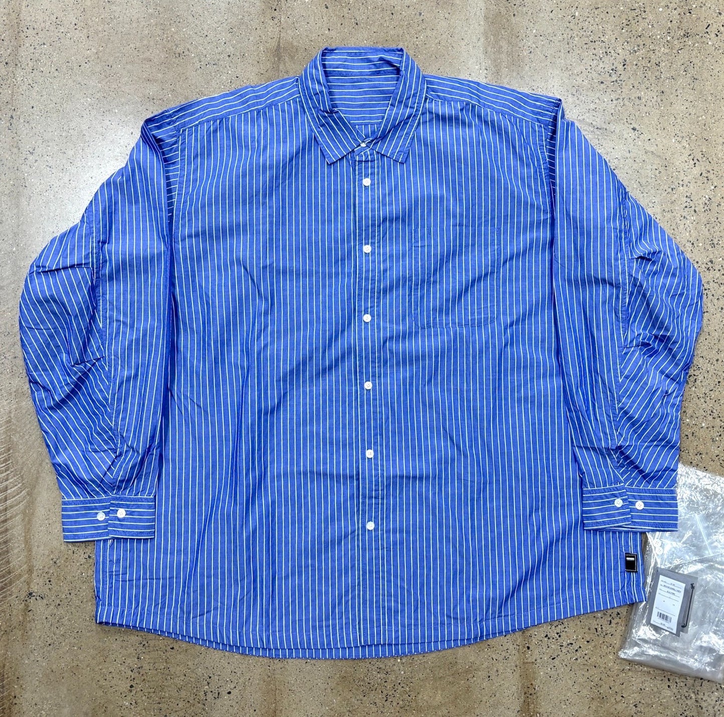 Blue Stripe Oversized Shirt