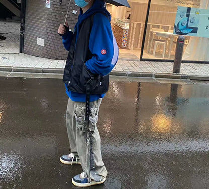 cav empt blue heavy hoodie sweatshirt