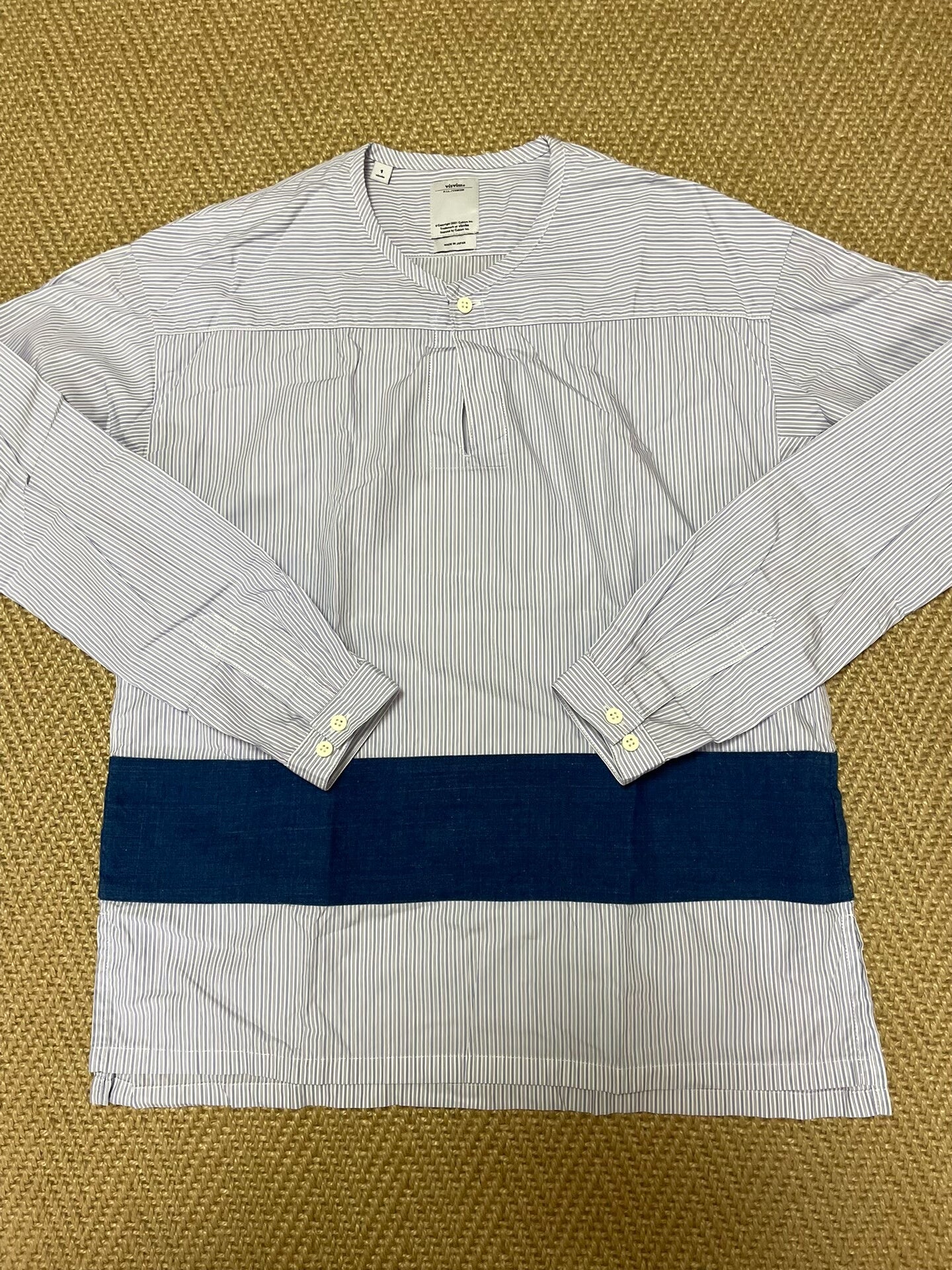 VISVIM KERCHIEF BORDER Stripe Shirt