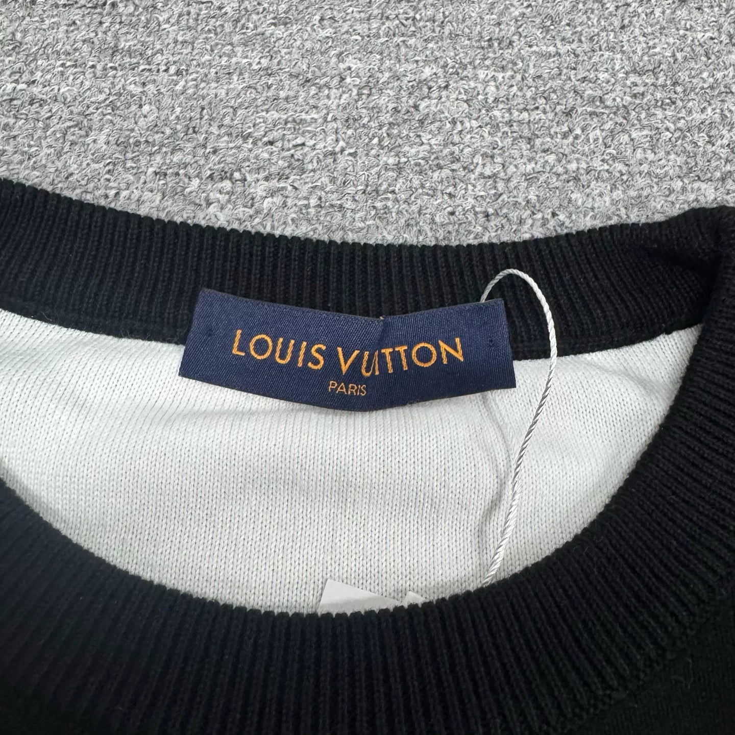 Louis Vuitton Black Monogram Knit Sweater