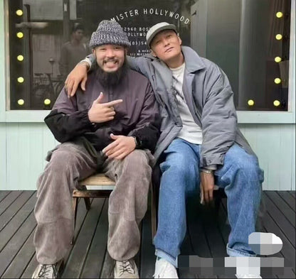 kaptain sunshine skate shoe cut denim pants