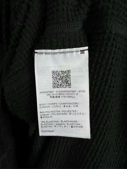 black delta hybrid fleece half-zip jacket