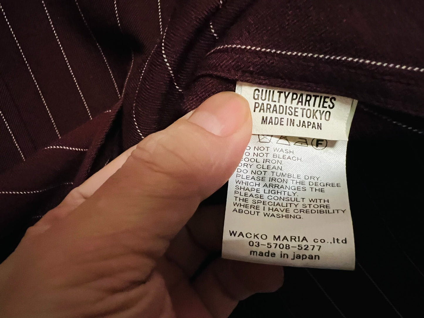 wacko maria western shirt with stripes