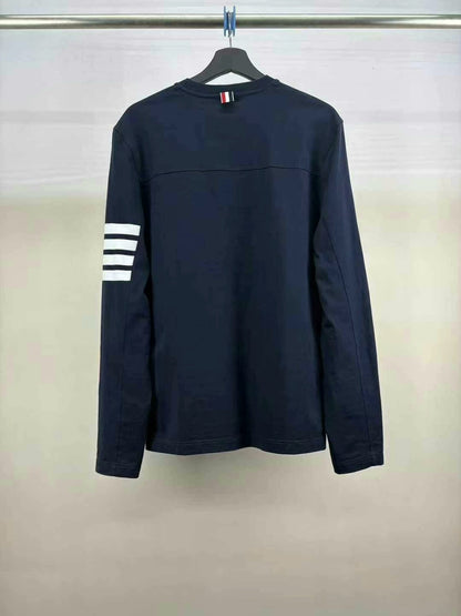 thom browne long sleeve striped t-shirt