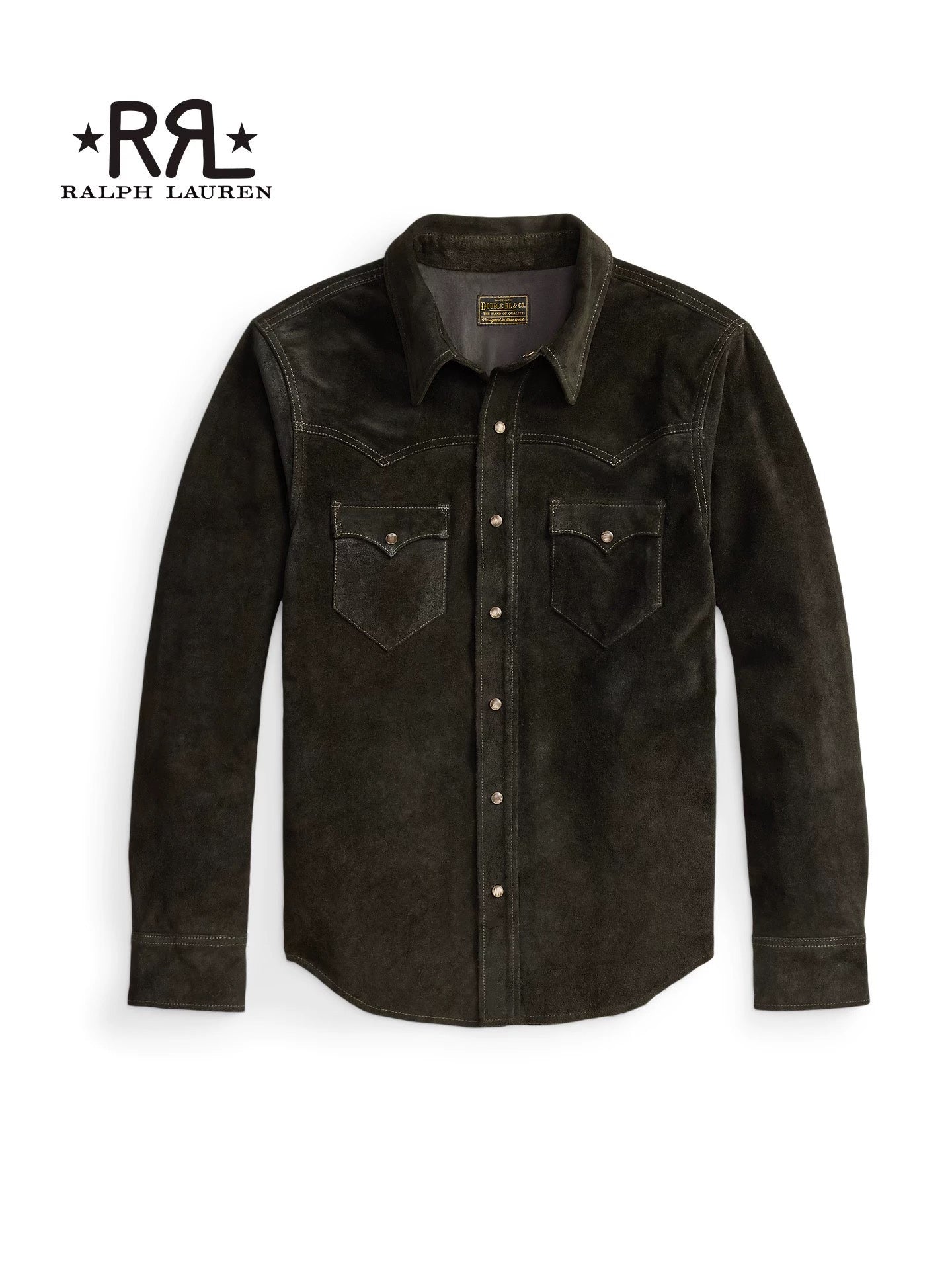RRL Suede Western Shirt Jacket