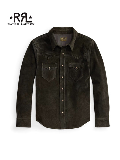 RRL Suede Western Shirt Jacket