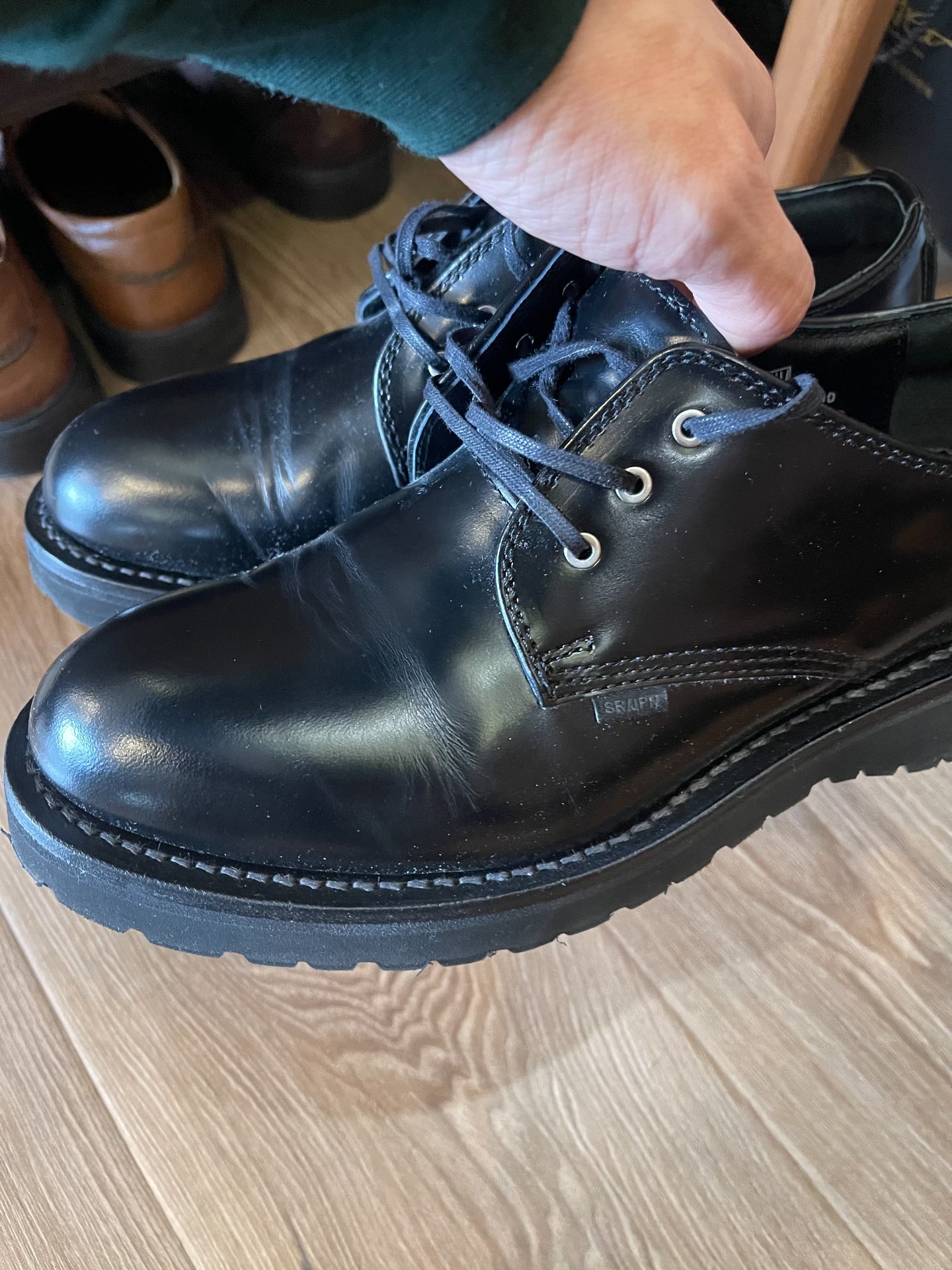 N.HOOLYWOOD DANNER Derby Leather Shoes