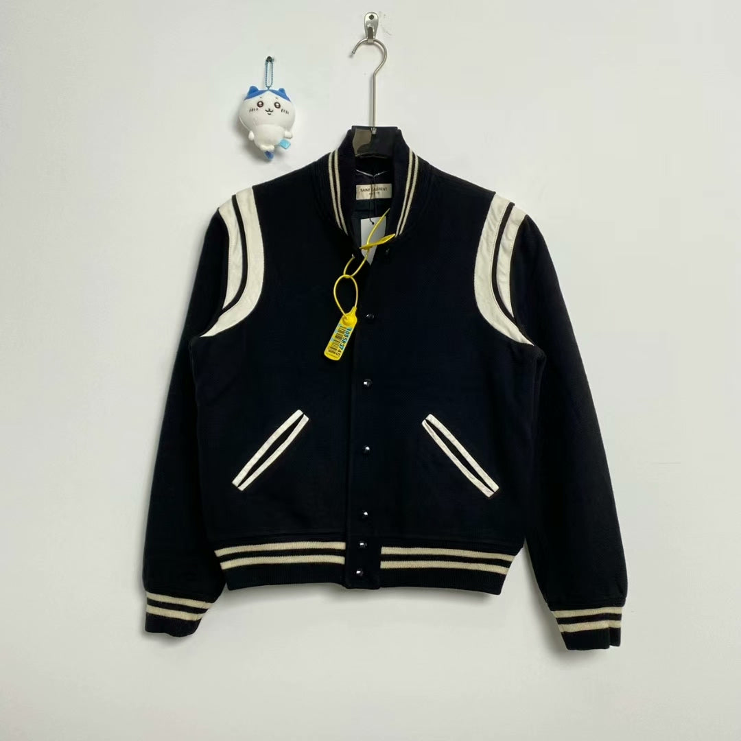 Saint Laurent SLP Black Baseball Jacket